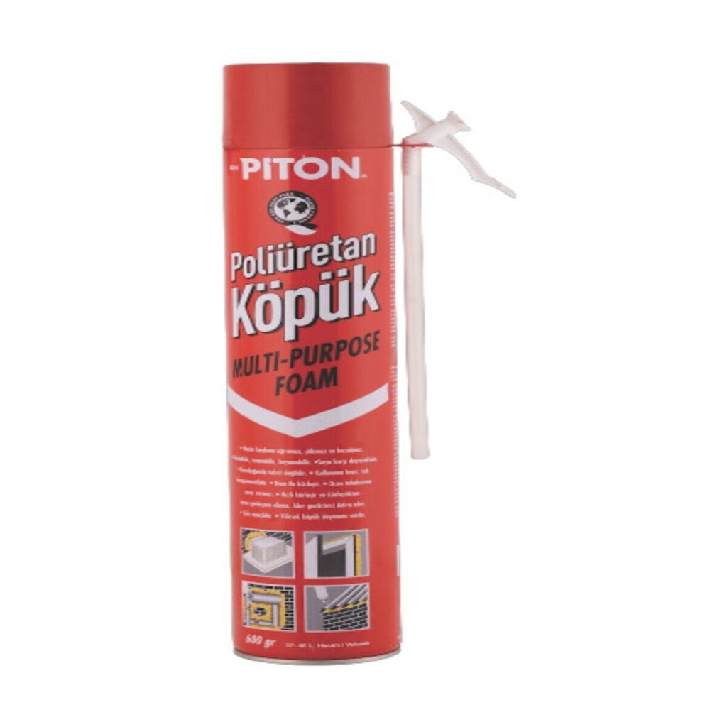 12 Adet Poliüretan Köpük 600 gr Pipetli