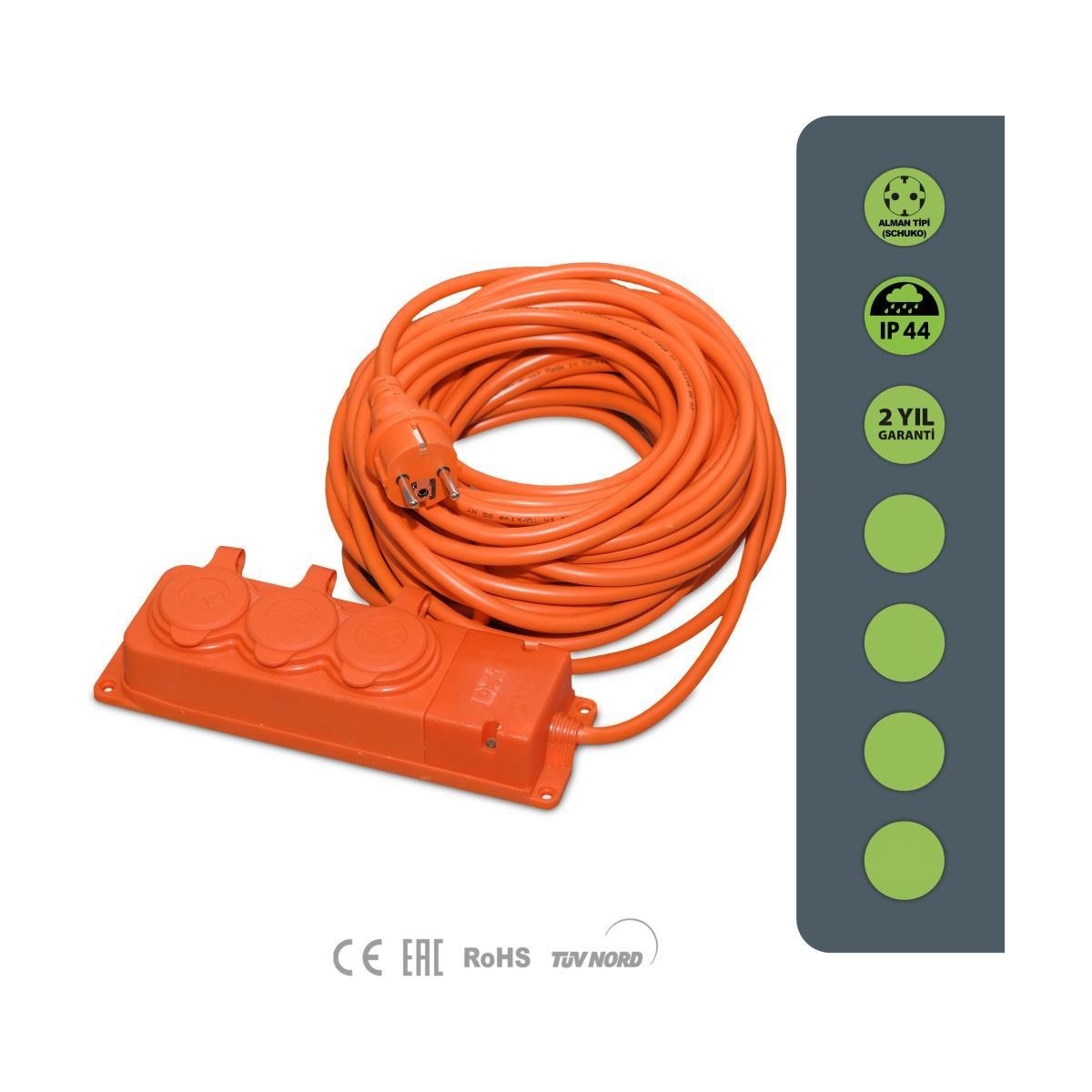 BYLİON UZATMA KABLO BEC20325F 3X2,5 TTR 20 MT