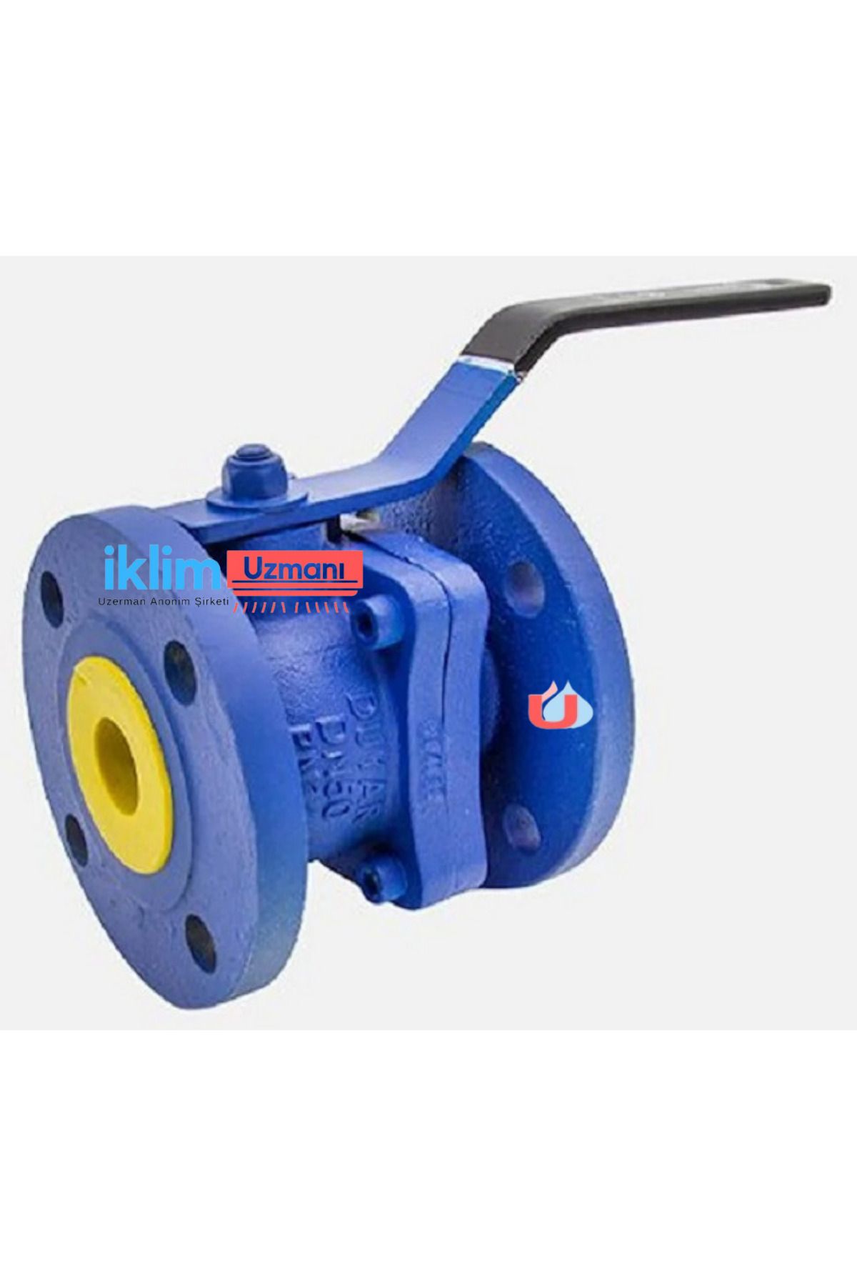 DN 50 PN 16 FLANŞLI SU KÜRESELİ 2 PRC DUYAR VANA