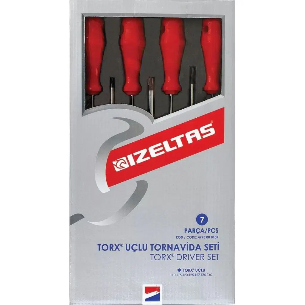İZELTAŞ TORX TORNAVİDA TAKIMI 7 Lİ