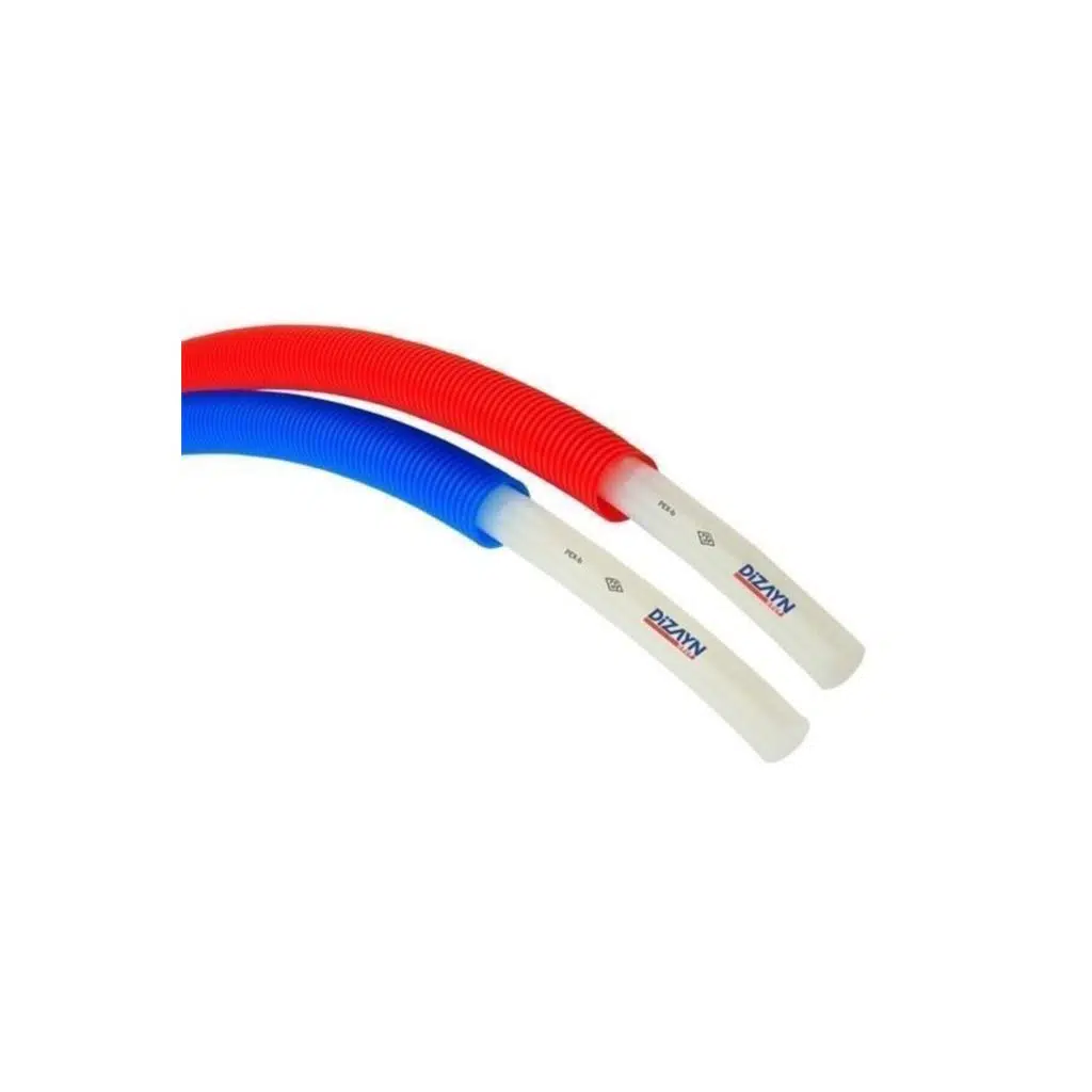 Pex-b 16*2 Kılıflı Oksijen Bariyersiz Mobil Ve Yerden Isıtma Borusu 100 Metre Mavi (72M)