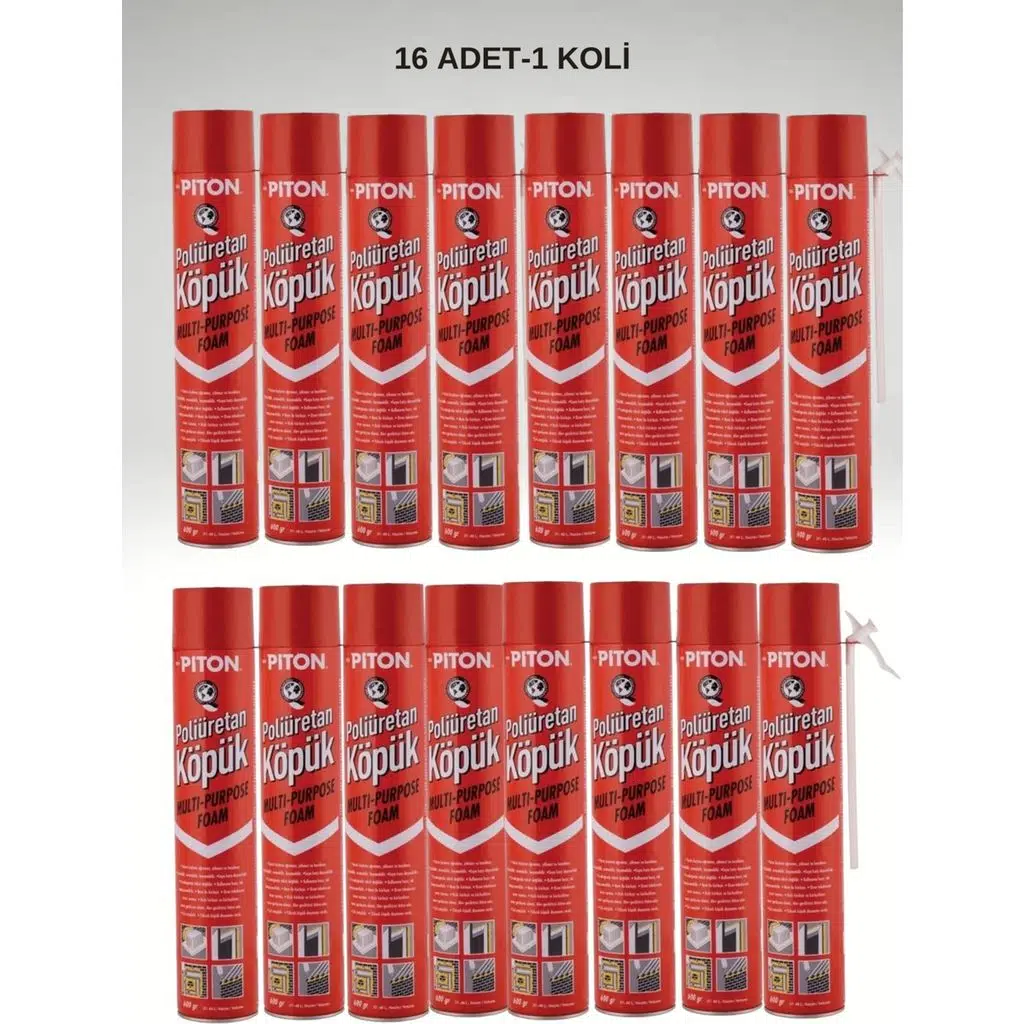 Poliüretan Köpük 600 gr (1 Koli) 16 lı
